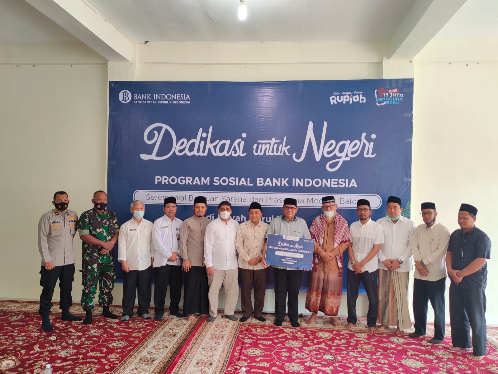 Waled NU dan Ust Masrul Aidi Hadiri Peluncuran Produk Dayah Bakery Darul Ihsan Bantuan Bank Indonesia