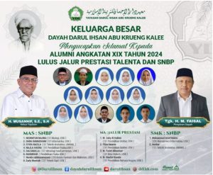 Tgk Musannif Apresiasi Kinerja Guru, 14 Alumni Angkatan…